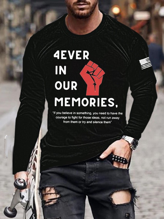 4Ever In Our Memories Long Sleeve Shirt In Loving Memory Gifts For Supporters