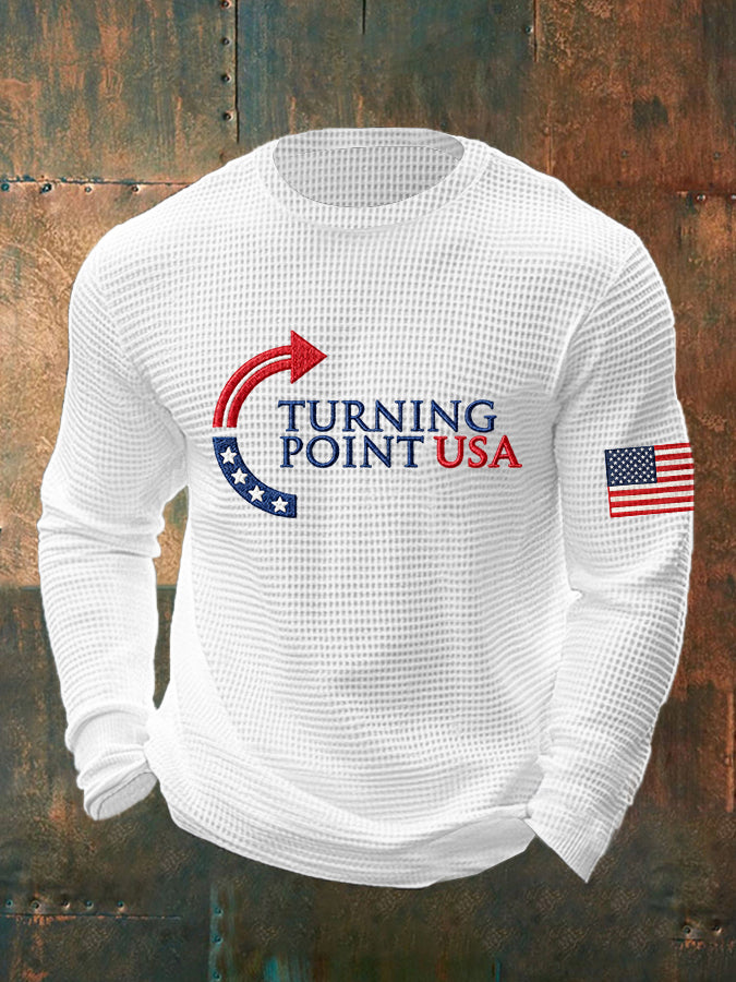 Charlie Kirk Turning Point USA Trump Long Sleeve Shirt Charlie Kirk Merch Store