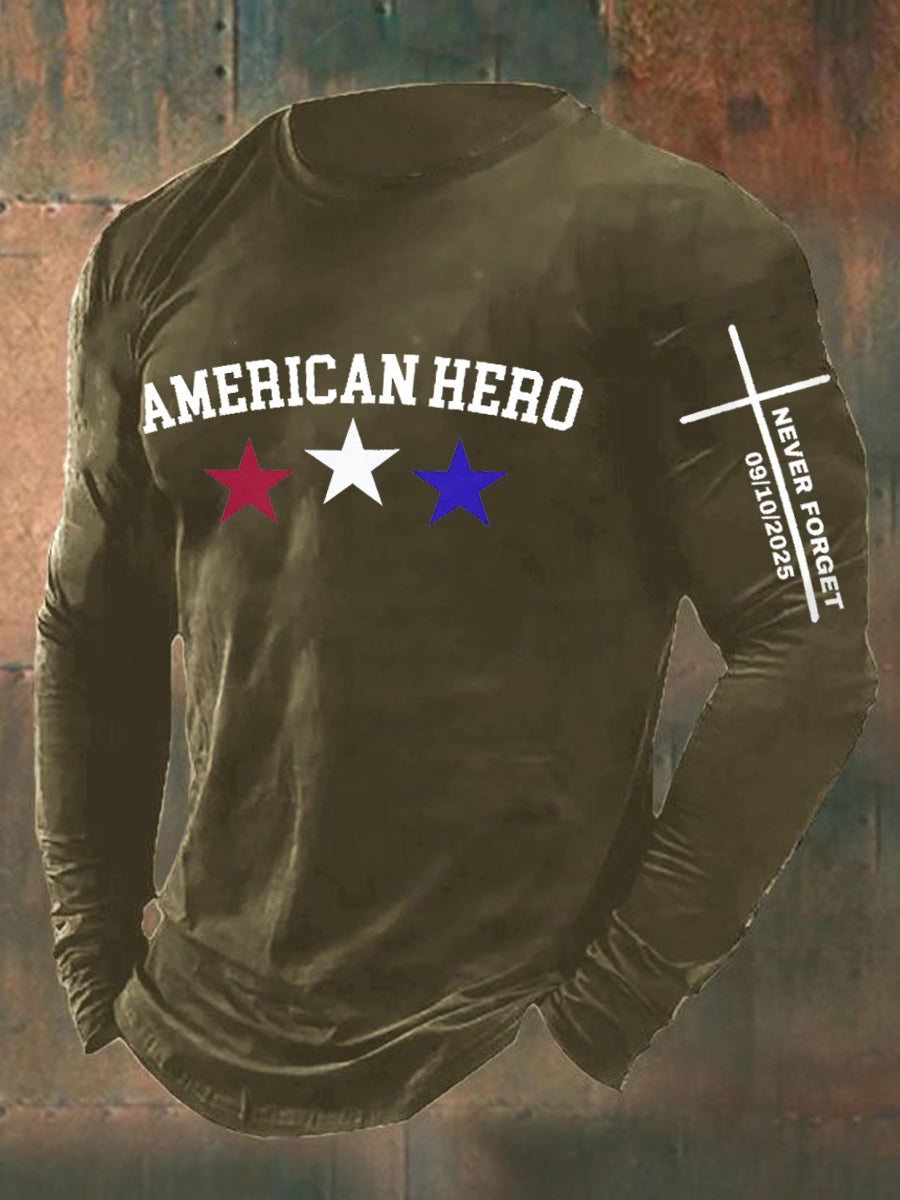 RIP American Hero We Never Forget Long Sleeve T-shirt Charlie Kirk Merch Store - Image 5